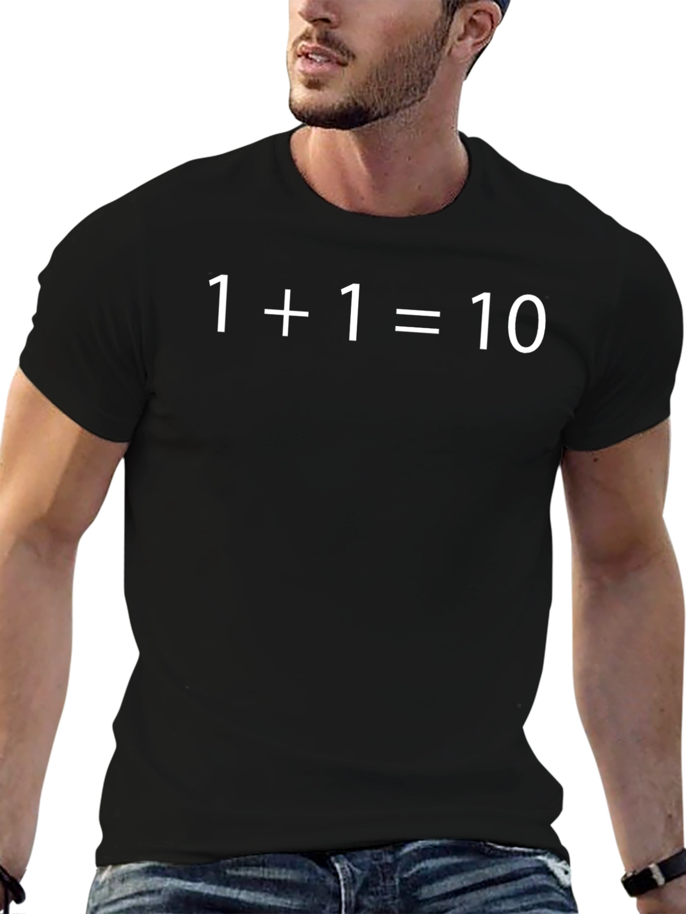 Binary Math Humor T-Shirt - 1+1=10