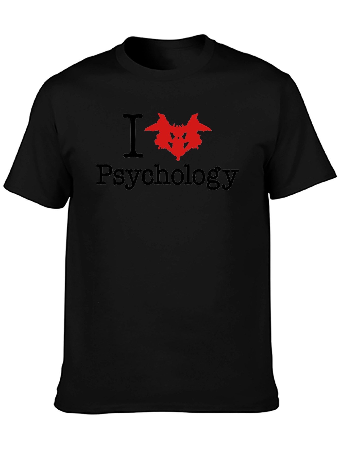 I Love Psychology T-Shirt Rorschach Test Design
