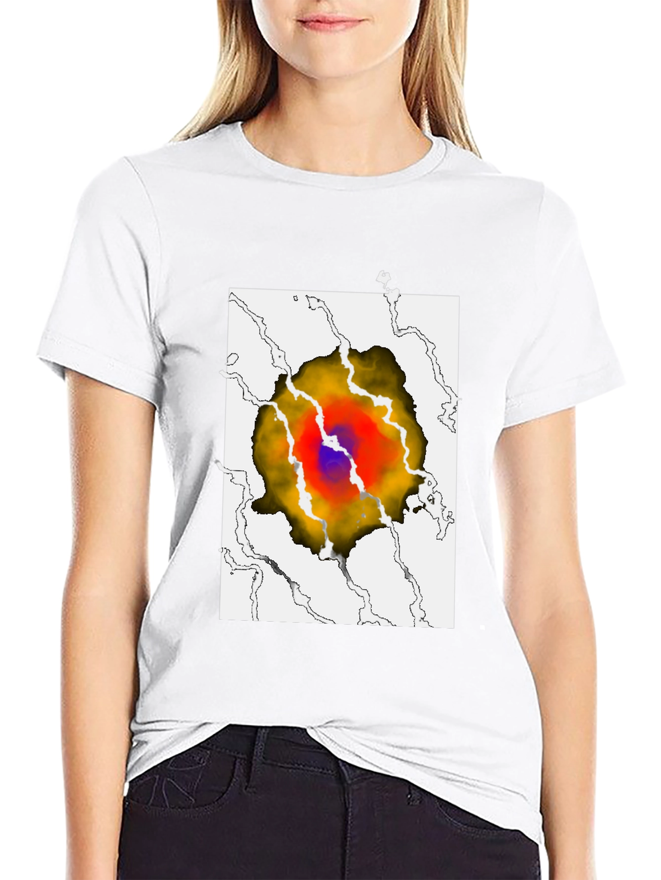 Eye-Catching Graphic Print T-Shirt