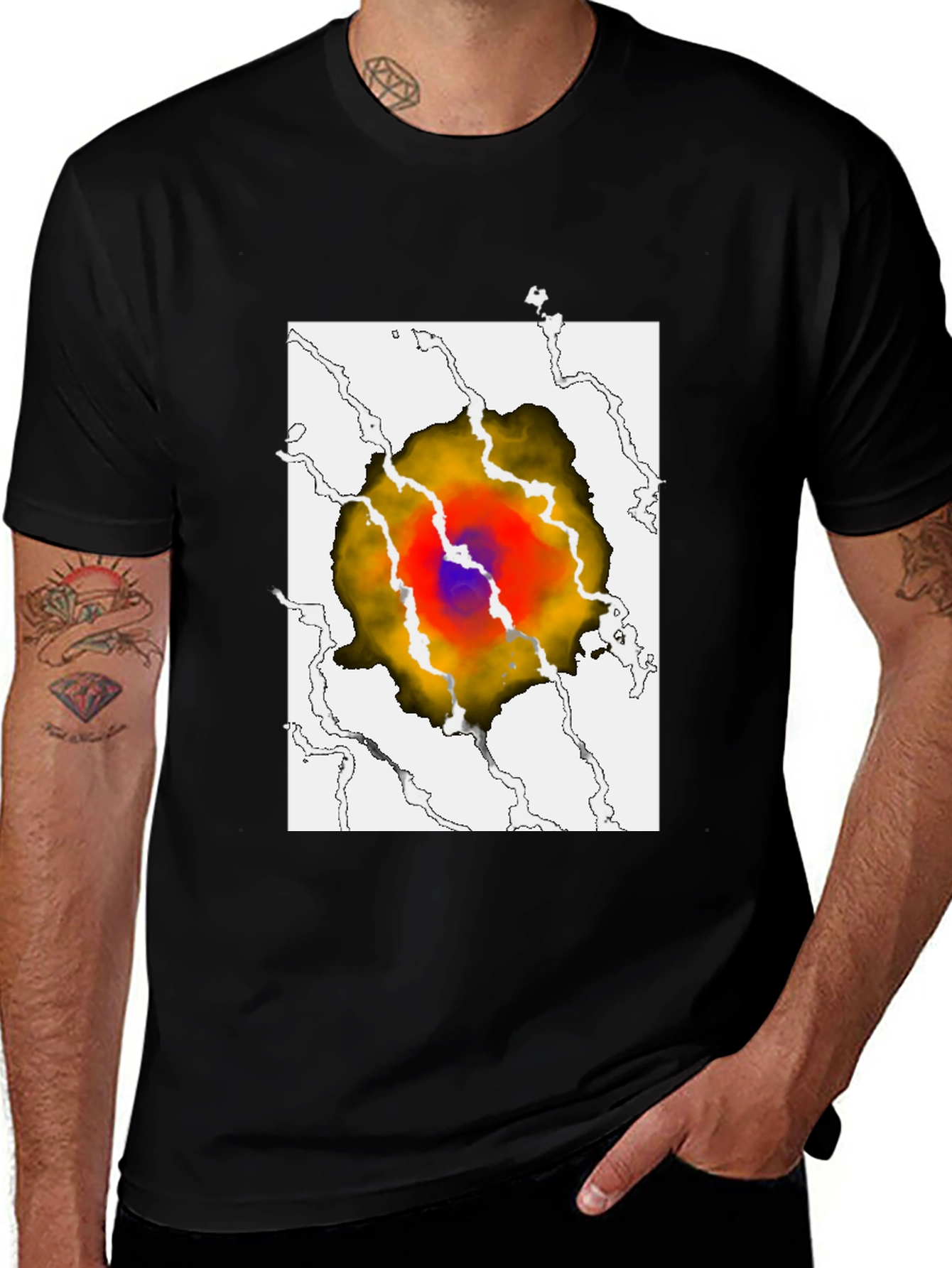 Eye-Catching Graphic Print T-Shirt