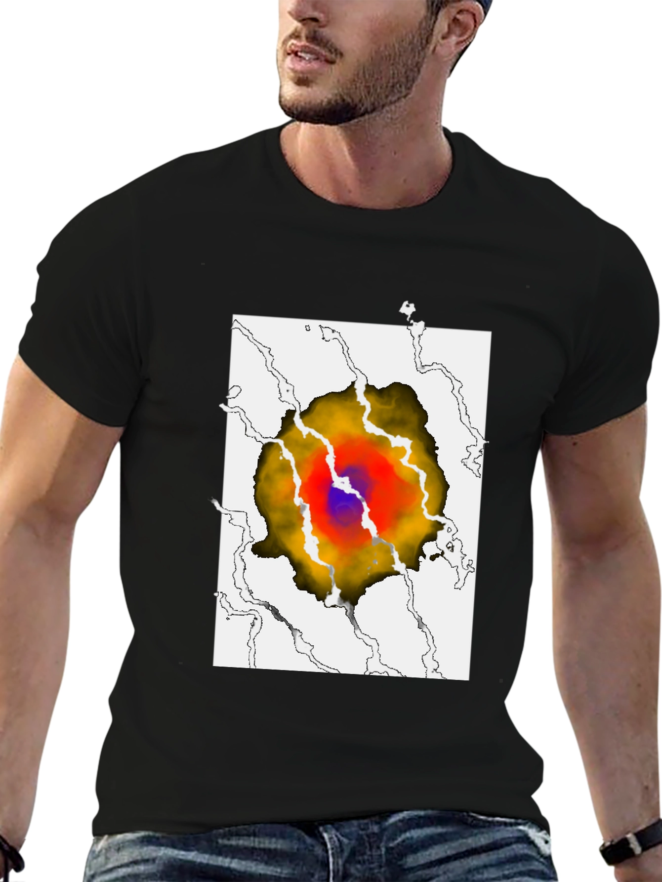 Eye-Catching Graphic Print T-Shirt