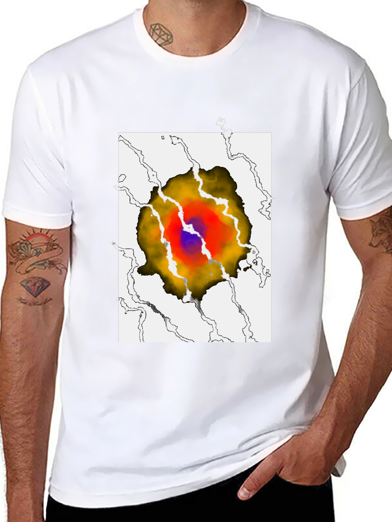 Eye-Catching Graphic Print T-Shirt