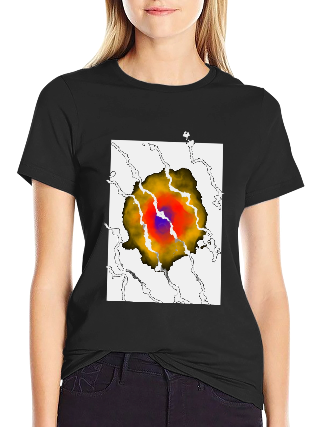 Eye-Catching Graphic Print T-Shirt