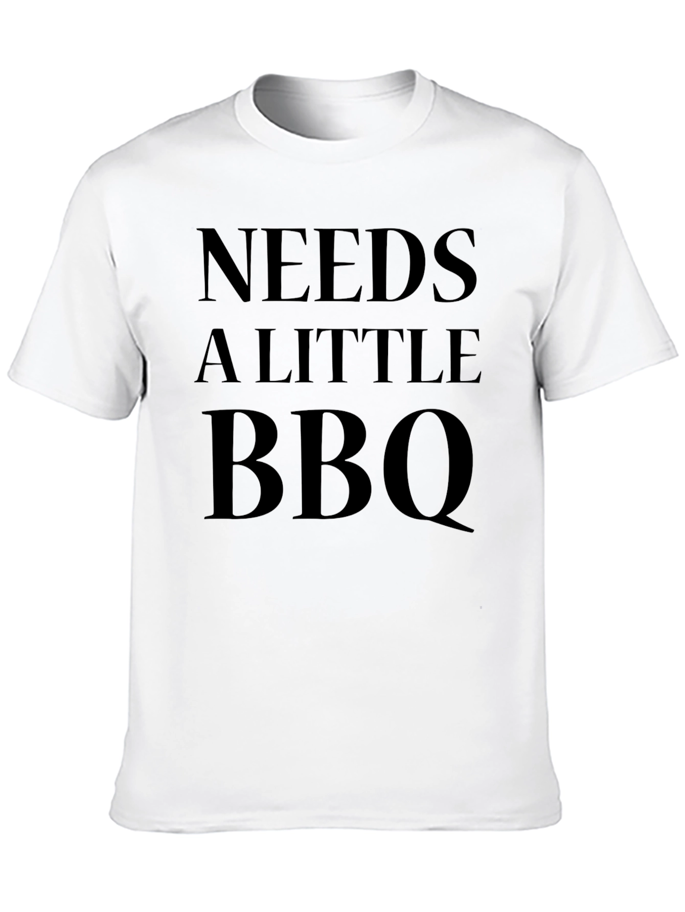 Needs A Little BBQ T-Shirt - Mens Black Tee