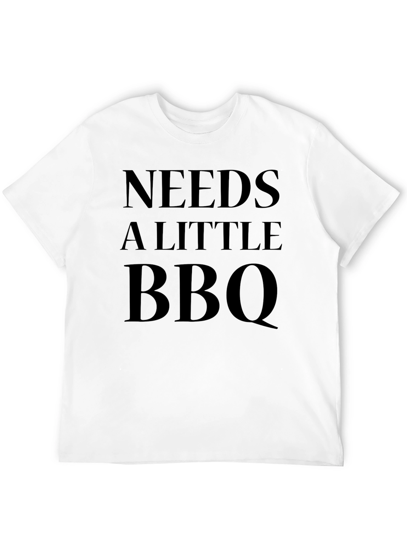 Needs A Little BBQ T-Shirt - Mens Black Tee