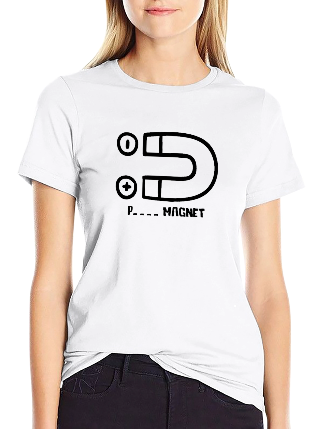 Humorous P Magnet T-Shirt