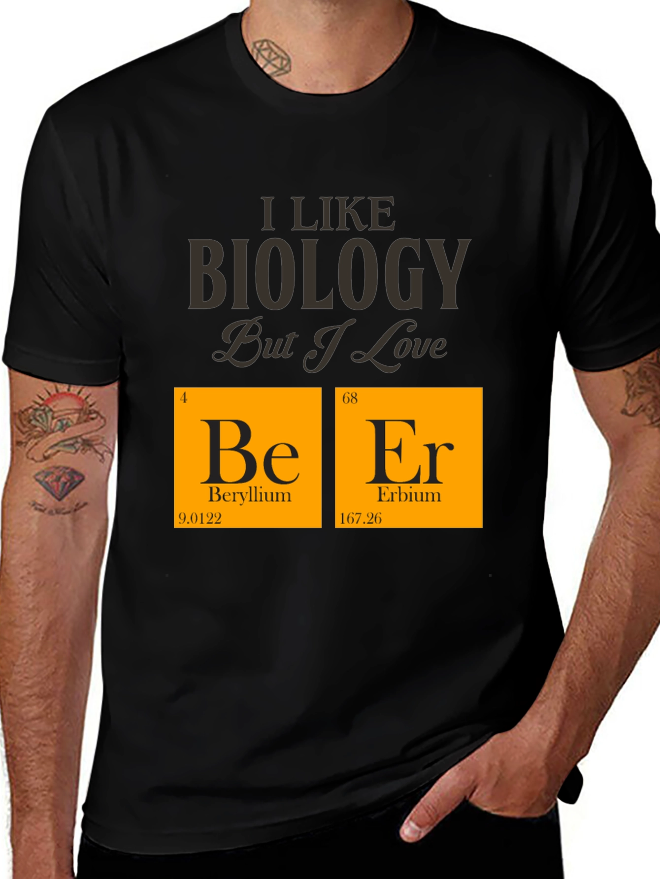 Biology & Beer T-Shirt - Science Humor Tee