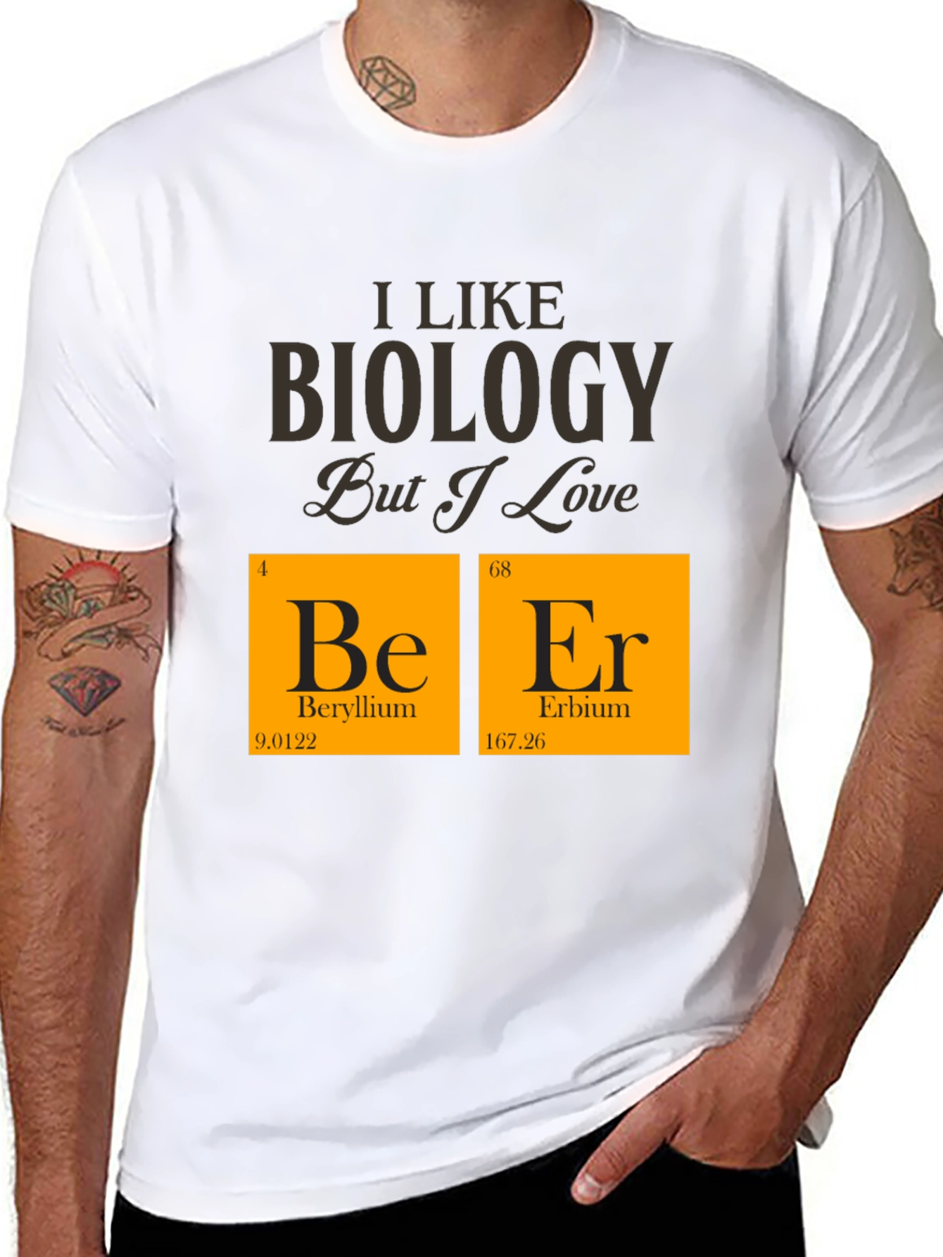 Biology & Beer T-Shirt - Science Humor Tee