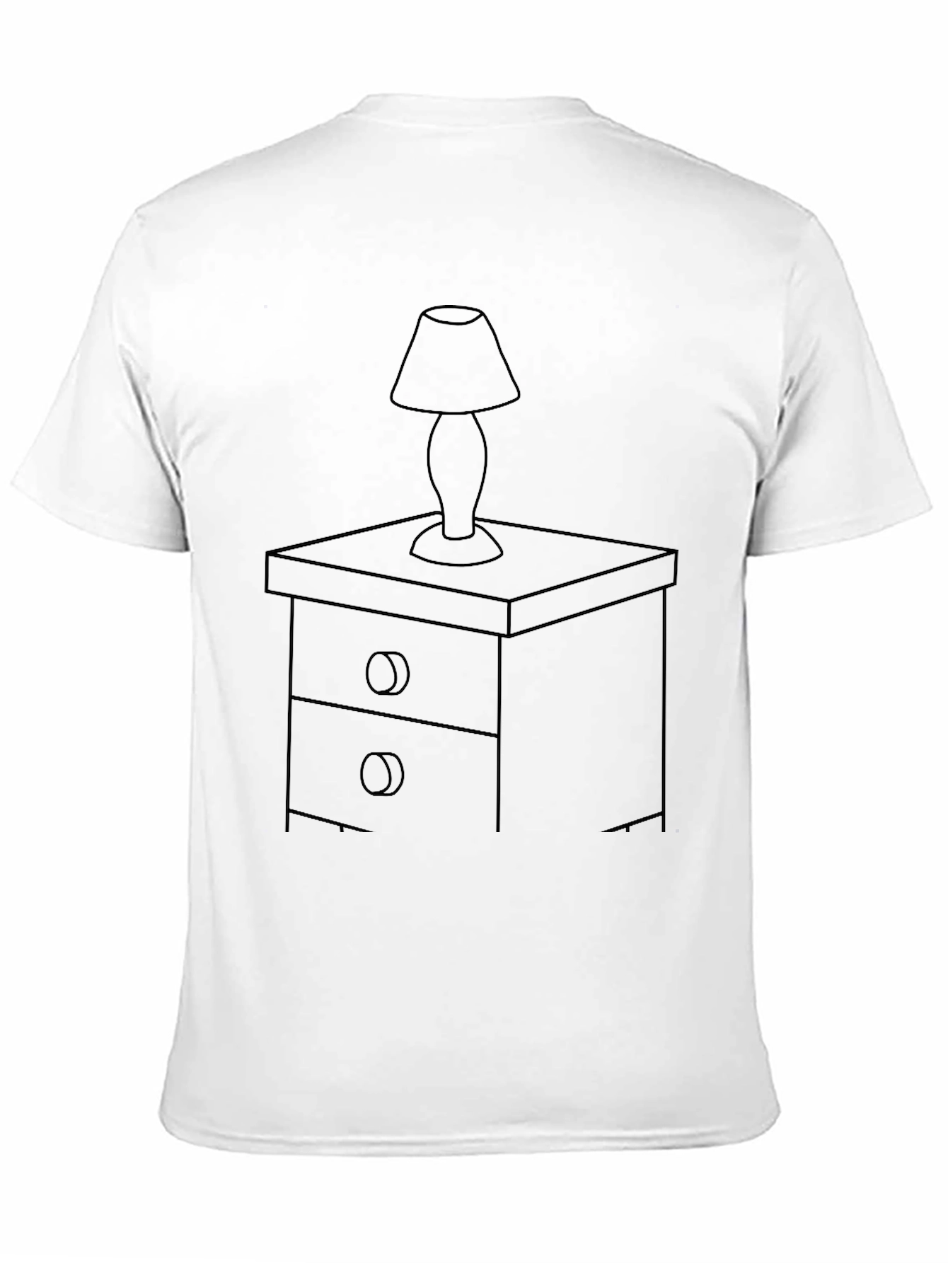 Nightstand Lamp Graphic Tee - Stylish Comfort