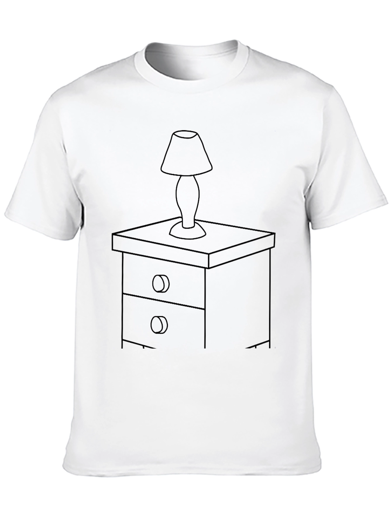 Nightstand Lamp Graphic Tee - Stylish Comfort