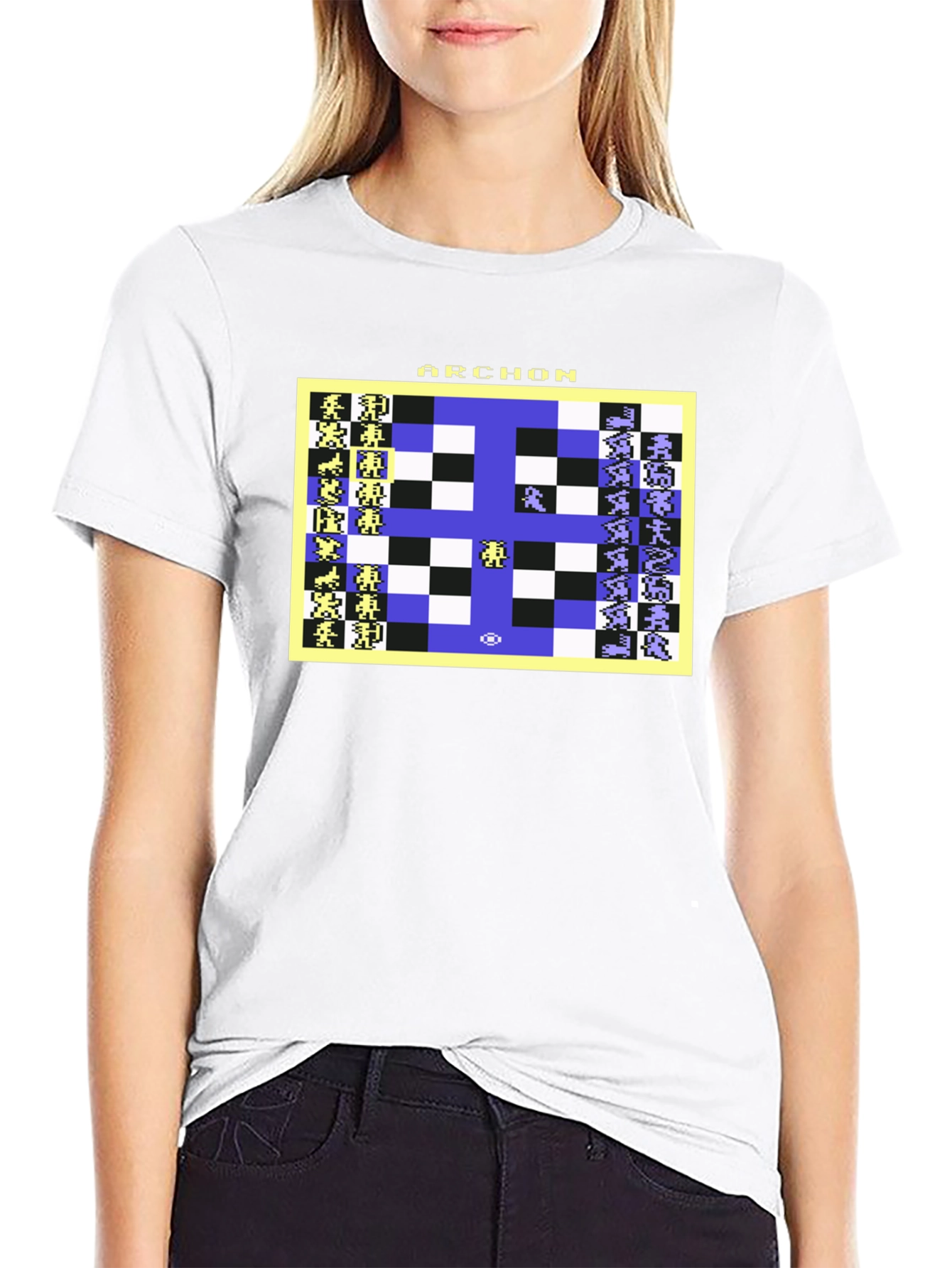 Archon Chess Game T-Shirt - Retro 8-Bit Design
