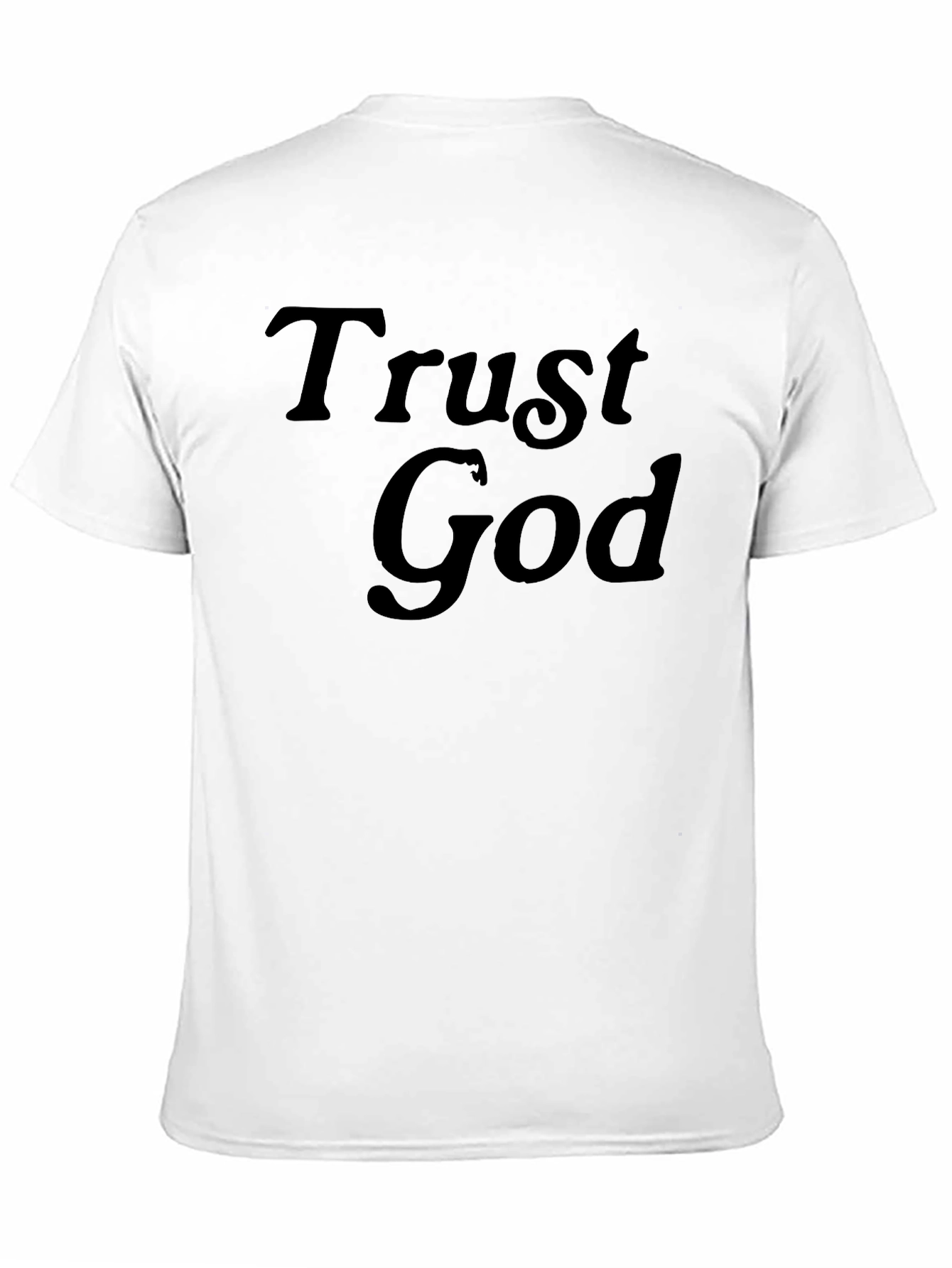Trust God Graphic Tee - Black Casual T-Shirt