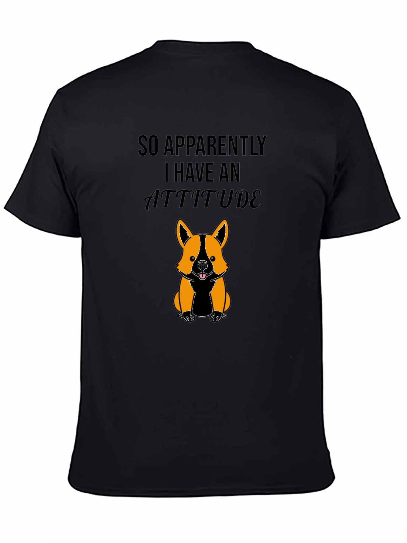 Attitude Dog Graphic Tee - Soft Cotton Casual Wear