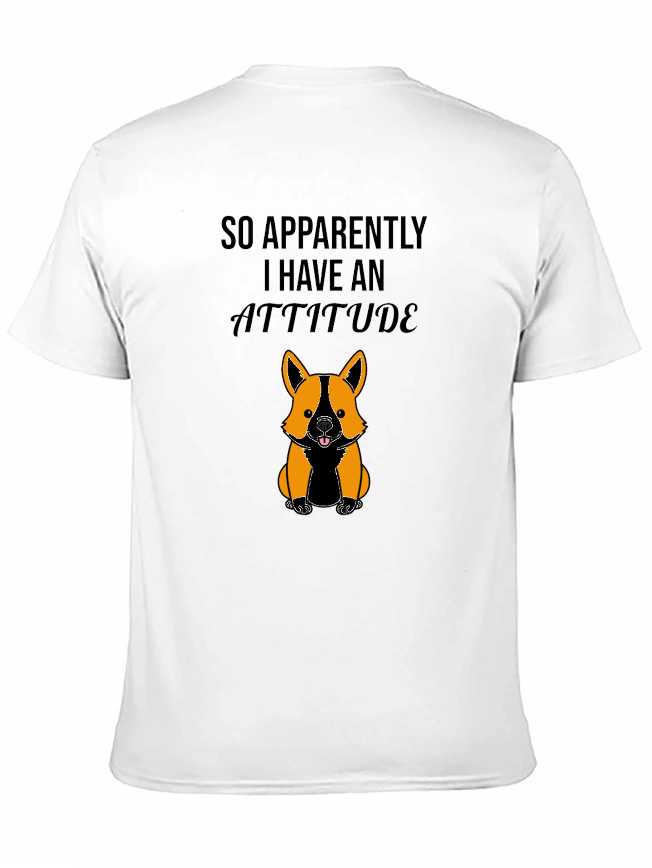 Attitude Dog Graphic Tee - Soft Cotton Casual Wear