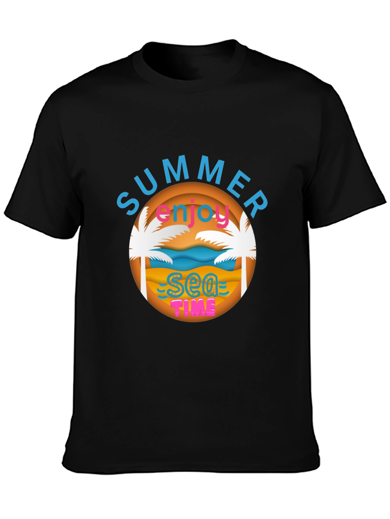Summer Sea Time Graphic T-Shirt