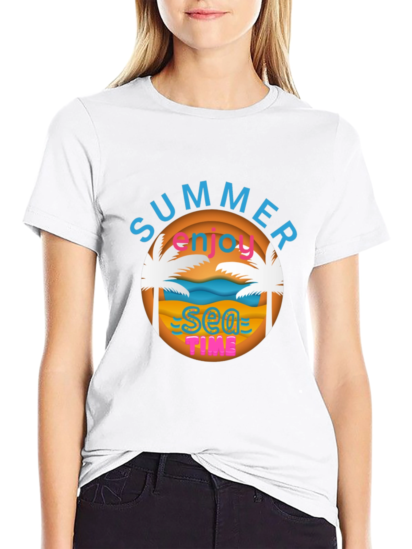 Summer Sea Time Graphic T-Shirt