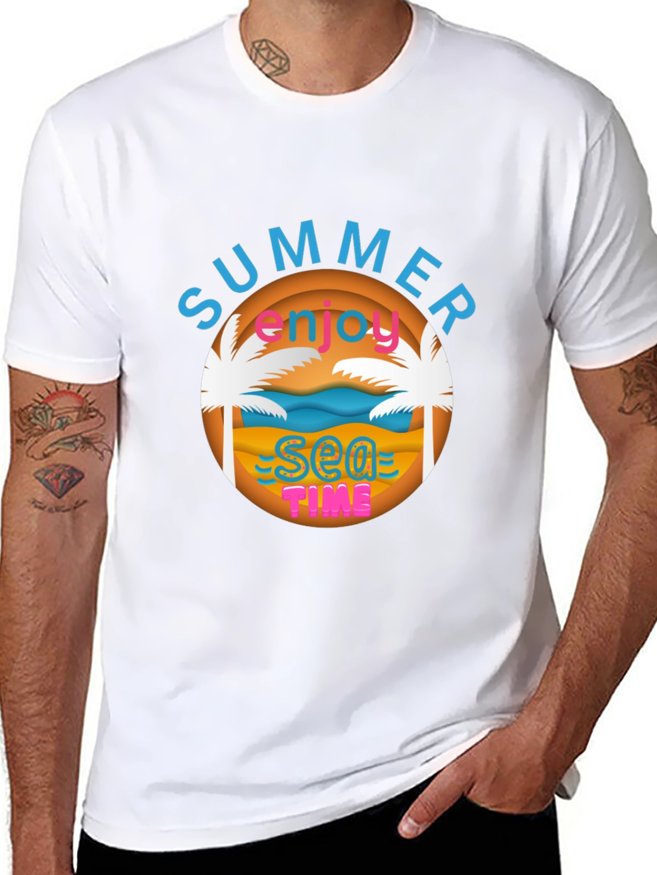 Summer Sea Time Graphic T-Shirt