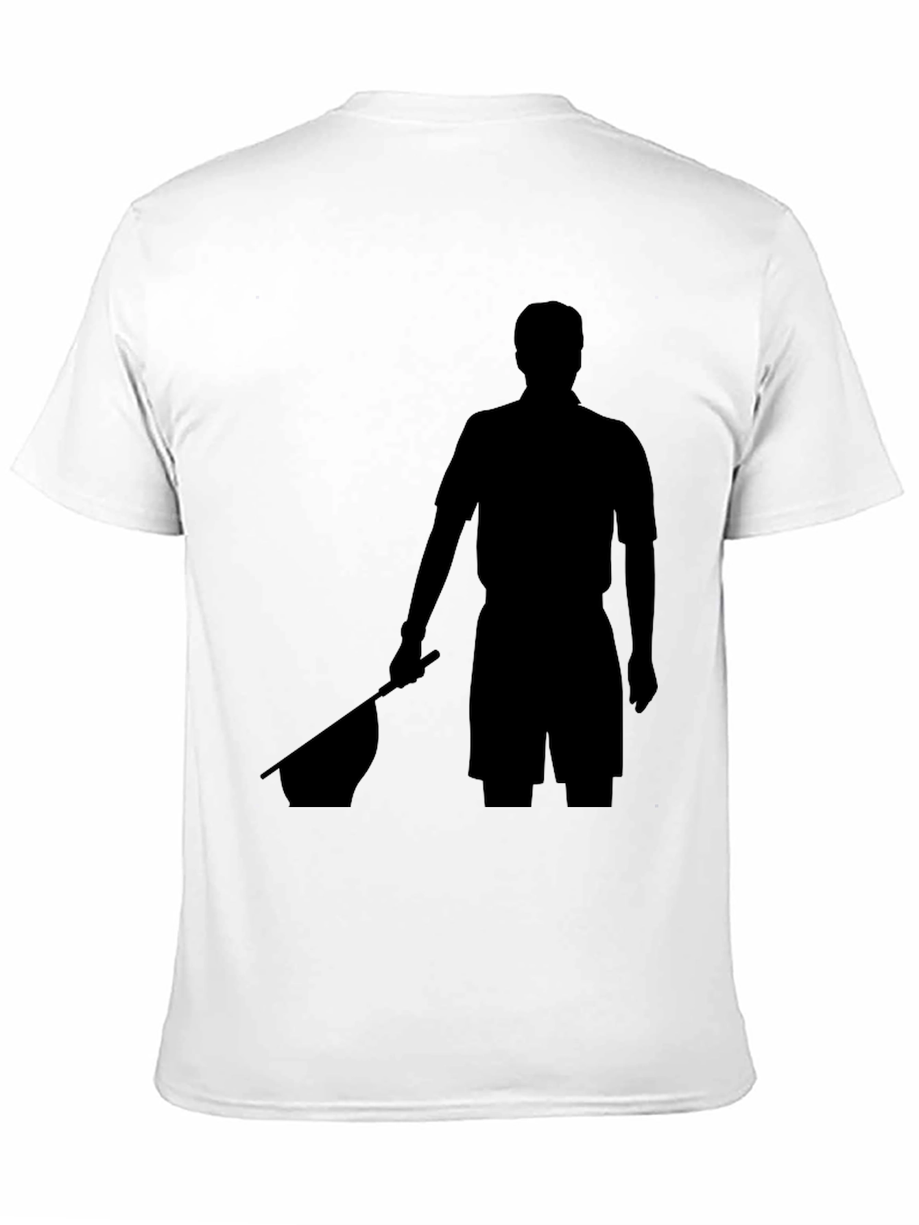 Black T-Shirt with Silhouette Graphic