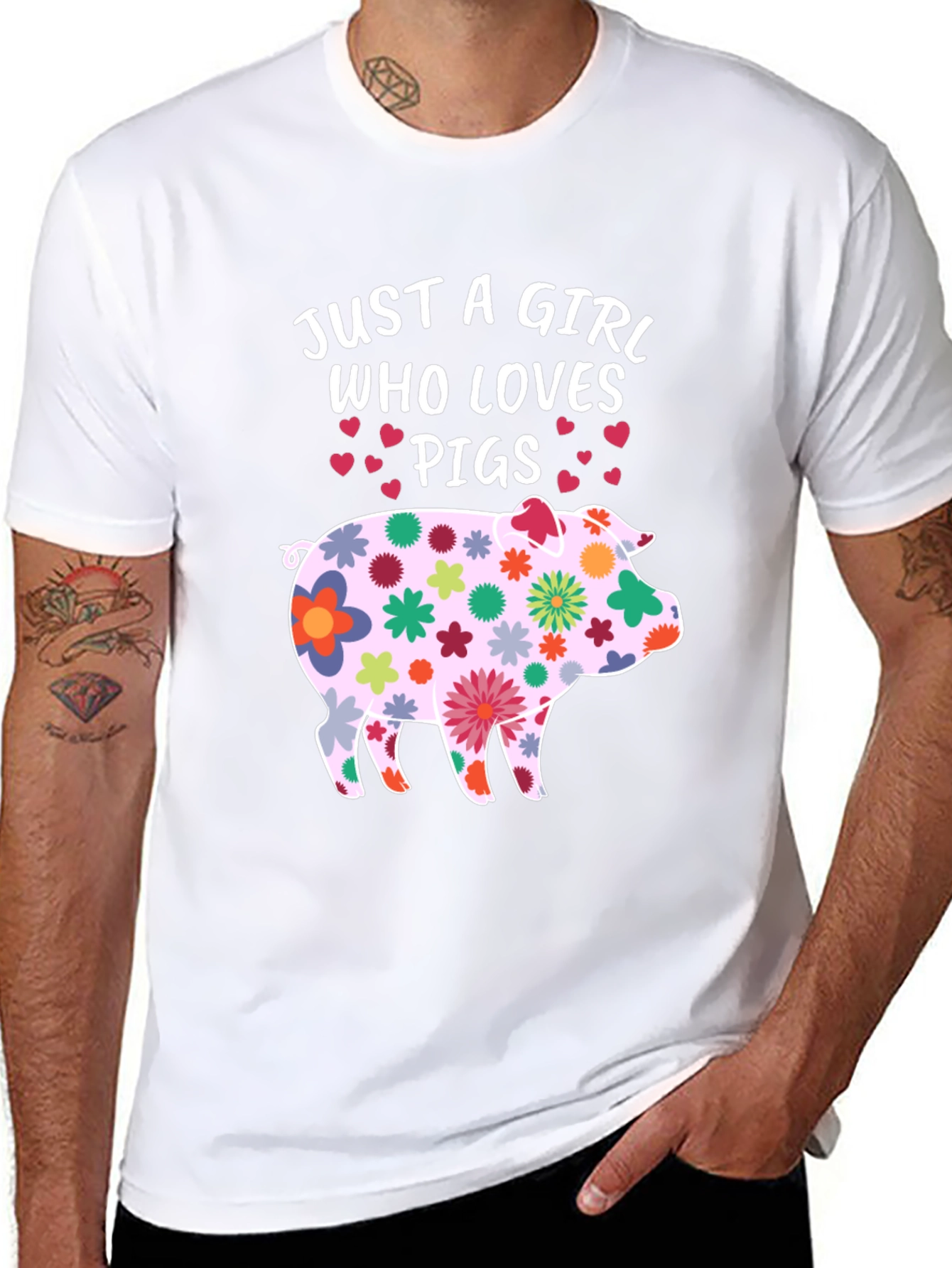 Just a Girl Who Loves Pigs T-Shirt