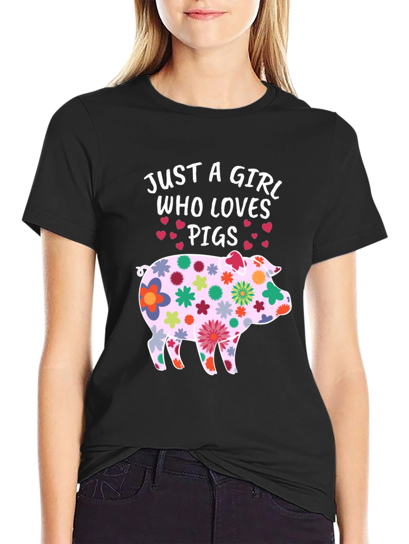 Just a Girl Who Loves Pigs T-Shirt