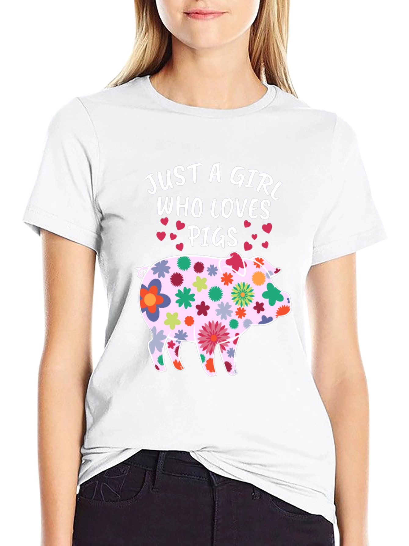Just a Girl Who Loves Pigs T-Shirt