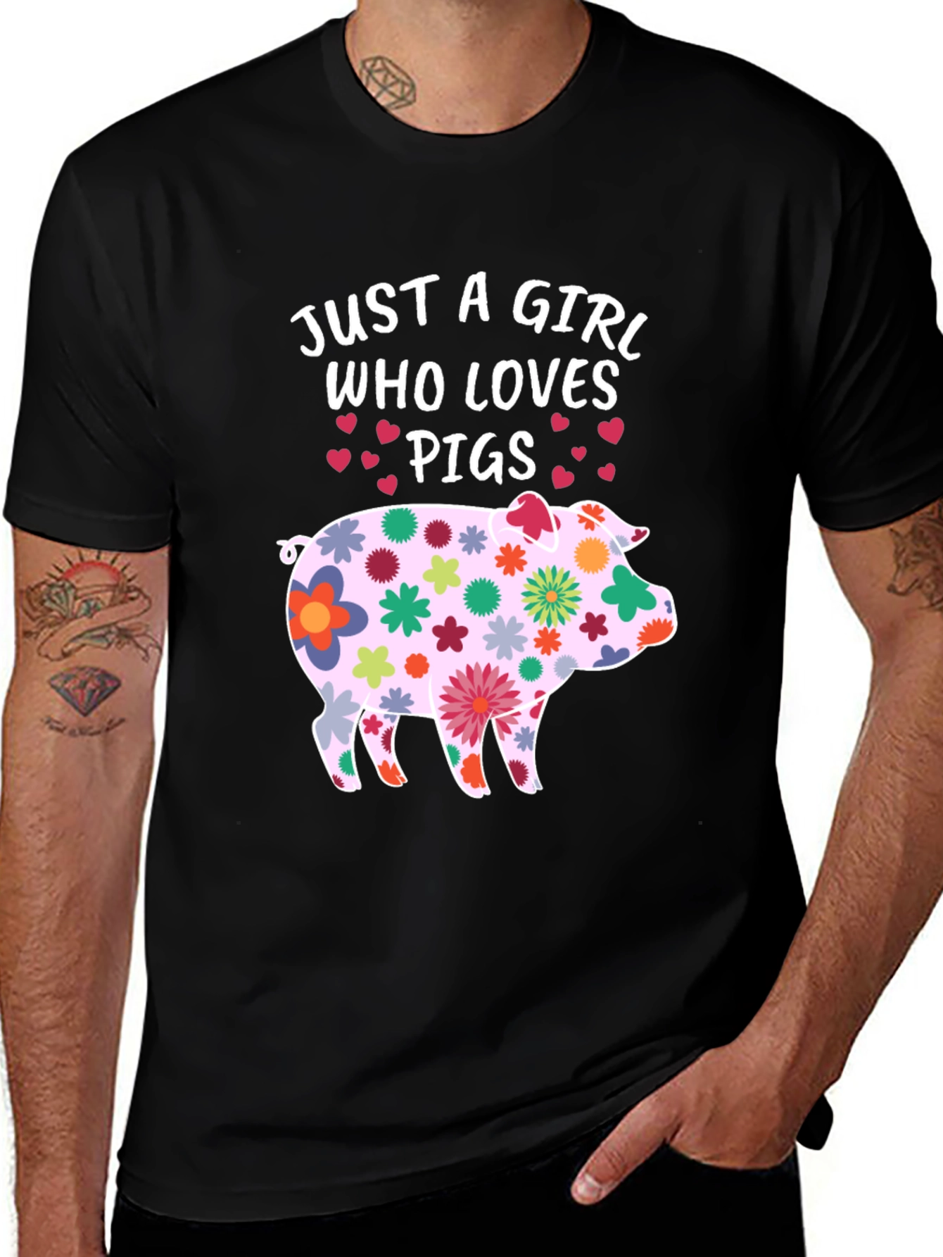 Just a Girl Who Loves Pigs T-Shirt