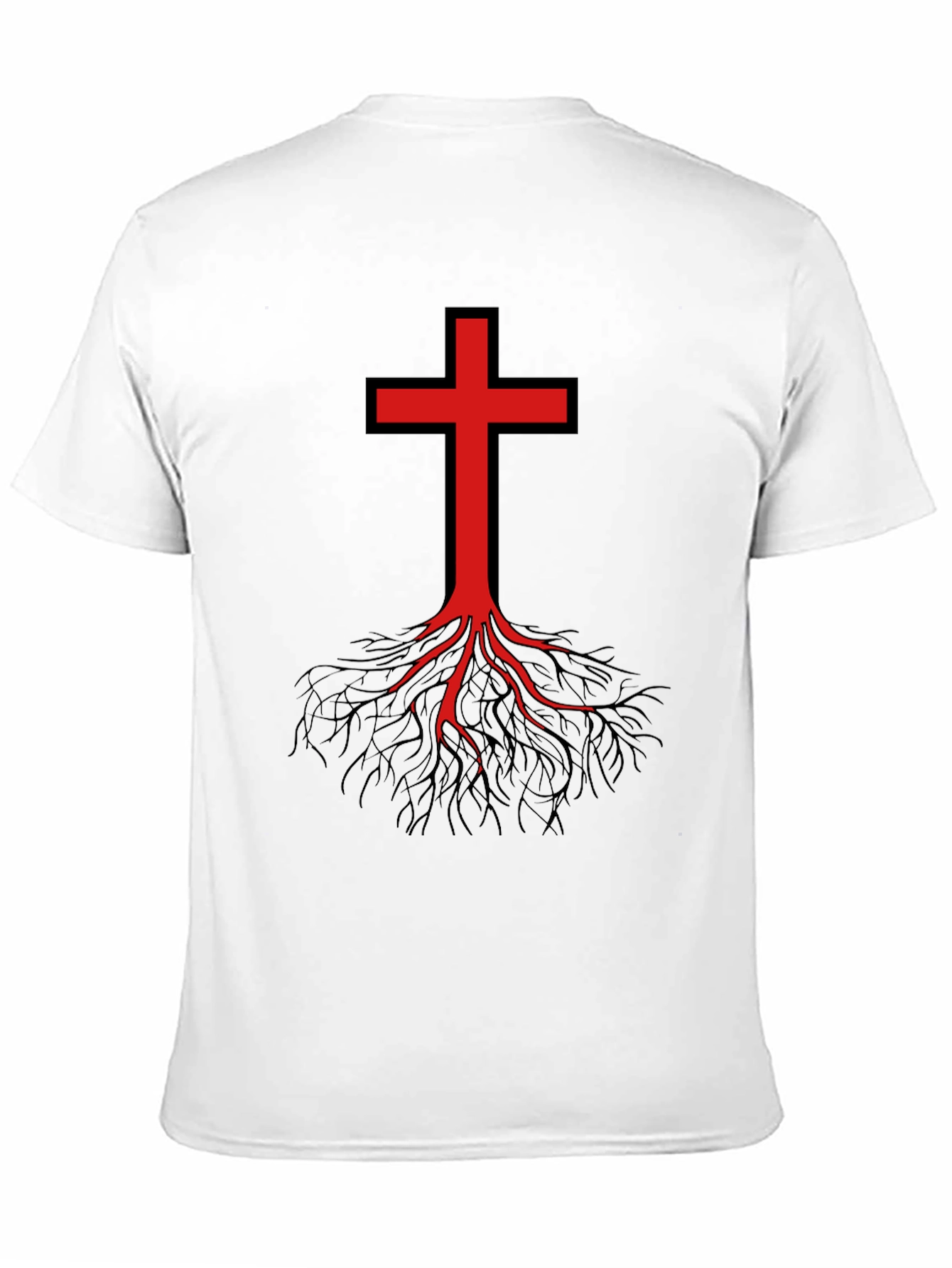 Rooted Cross Graphic T-Shirt - Stylish Christian Apparel
