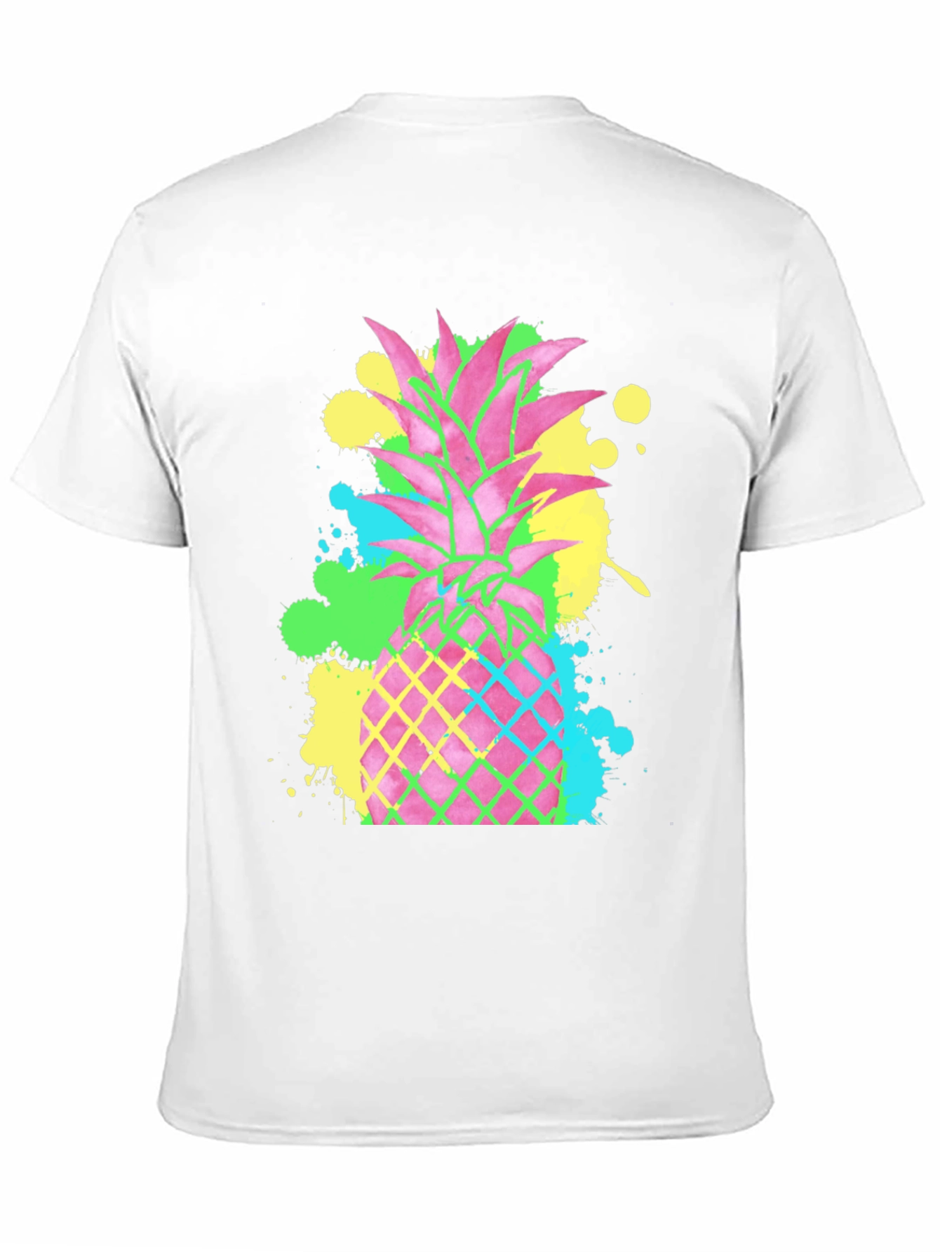 Neon Pineapple Graphic T-Shirt