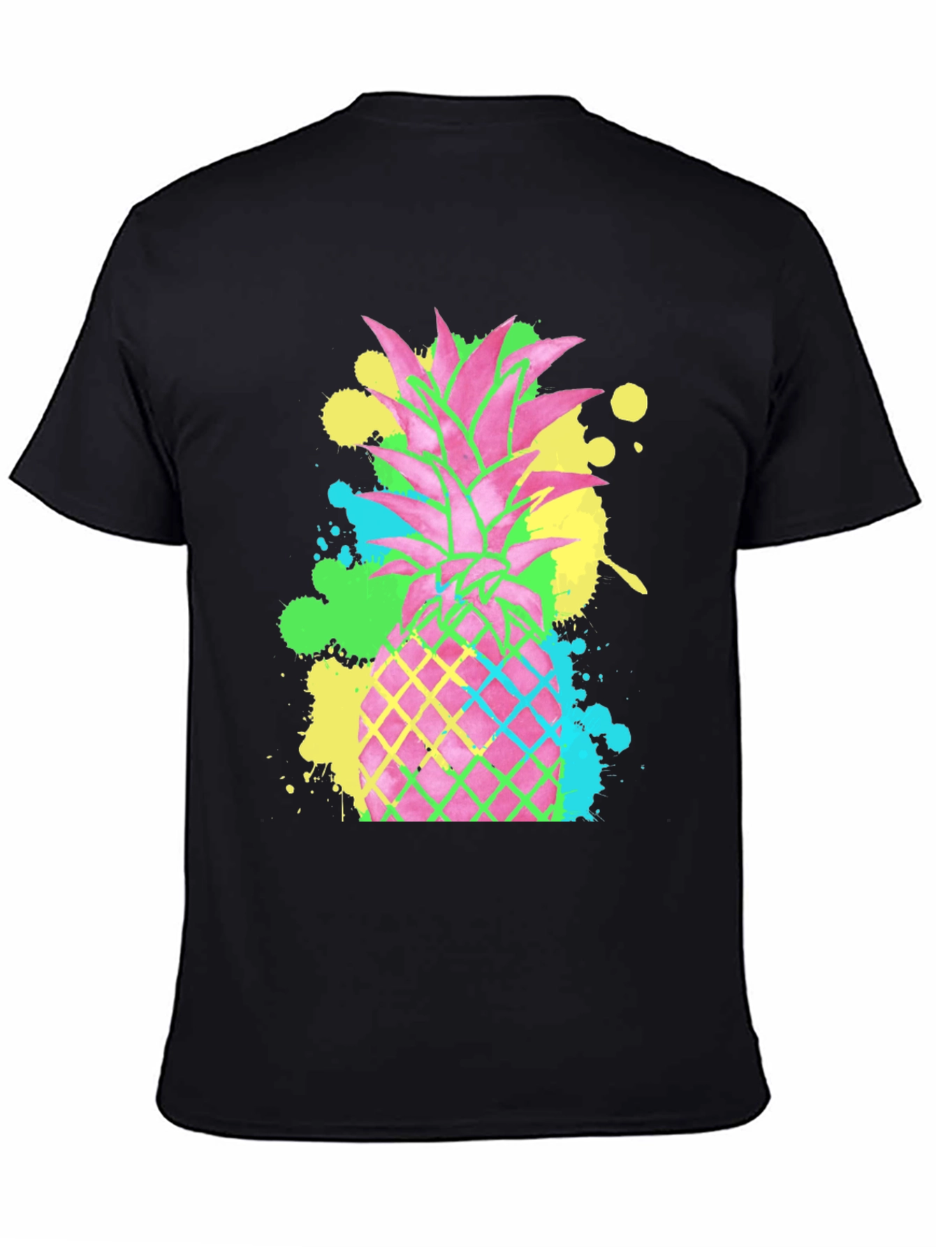 Neon Pineapple Graphic T-Shirt