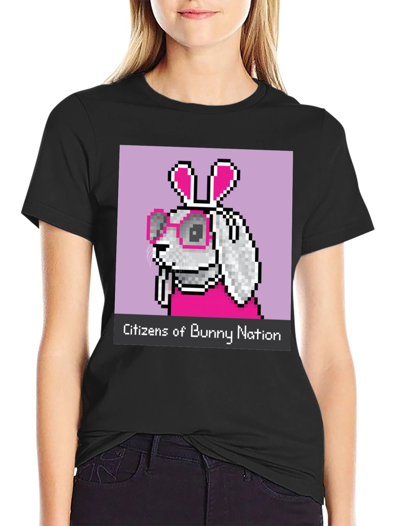 Citizens of Bunny Nation Pixel Art T-Shirt
