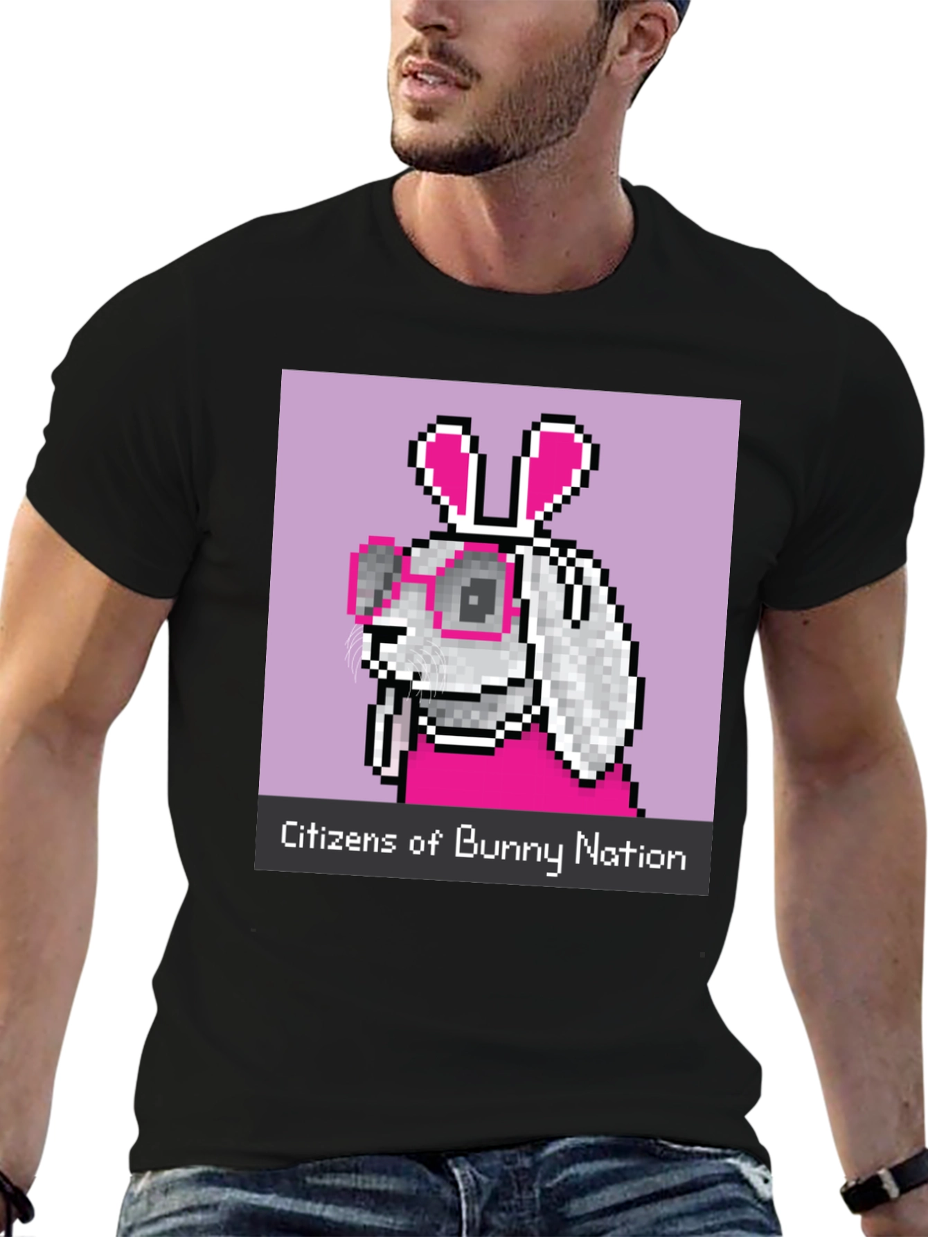 Citizens of Bunny Nation Pixel Art T-Shirt