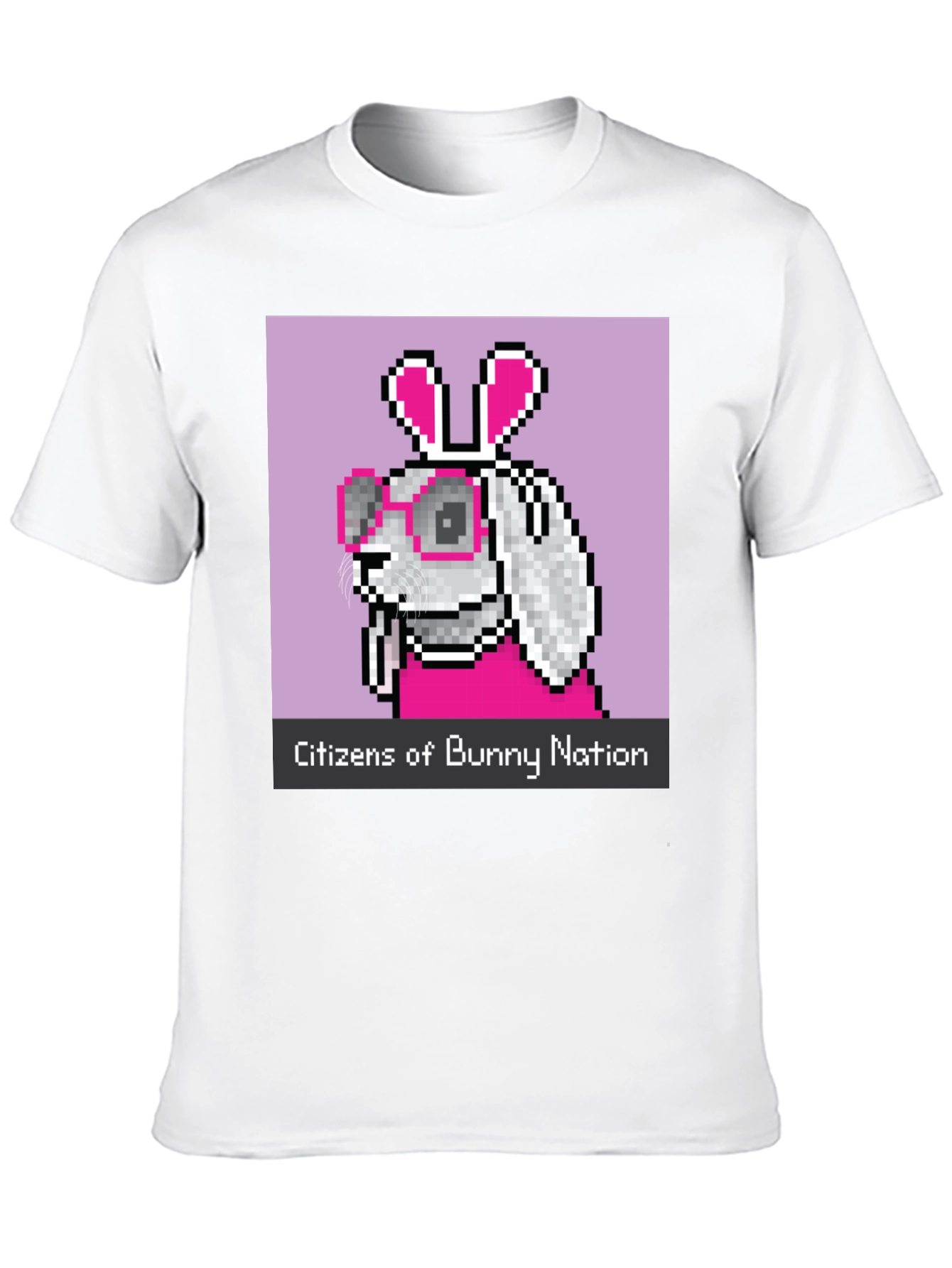 Citizens of Bunny Nation Pixel Art T-Shirt
