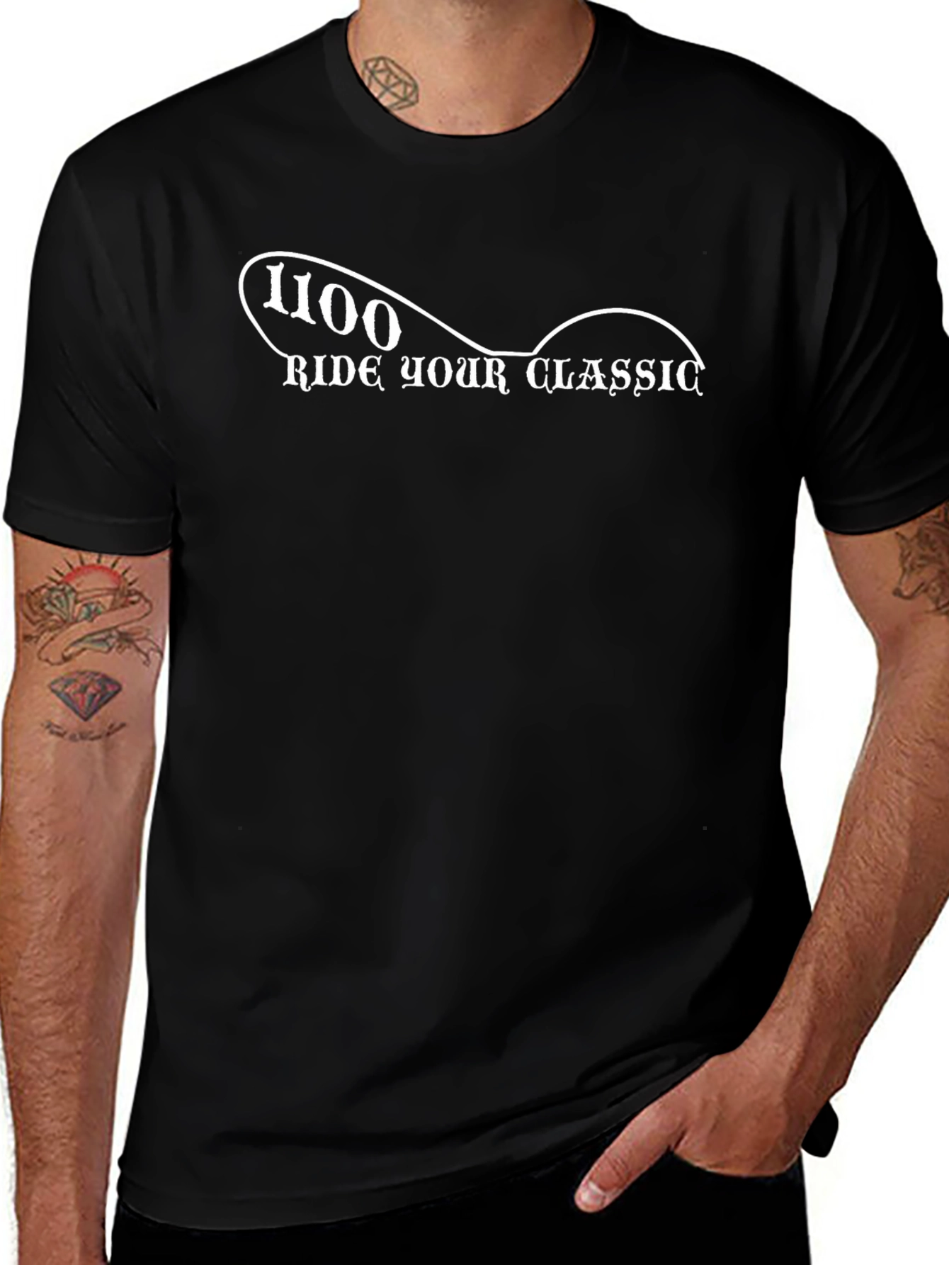 1100 Ride Your Classic Black T-Shirt
