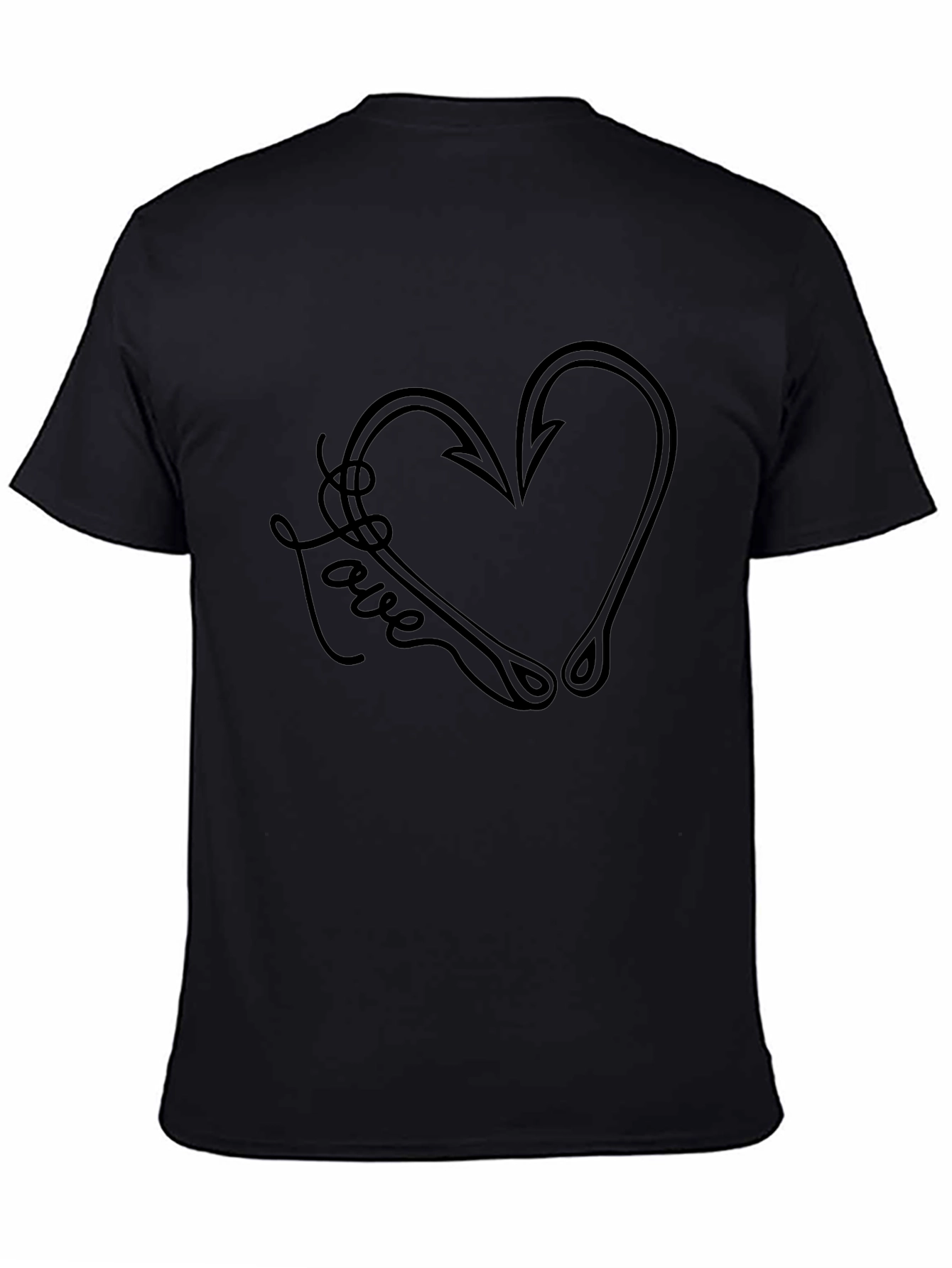 Fishing Hook Heart Love T-Shirt