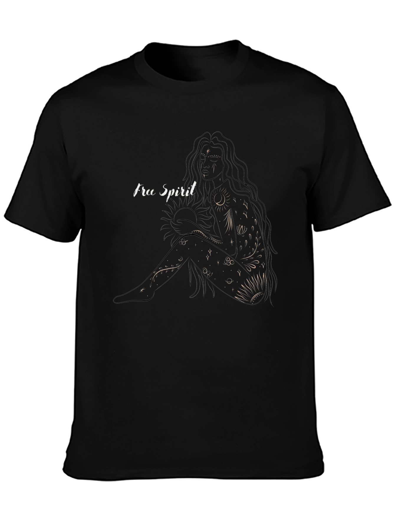 Free Spirit Graphic T-Shirt - Black
