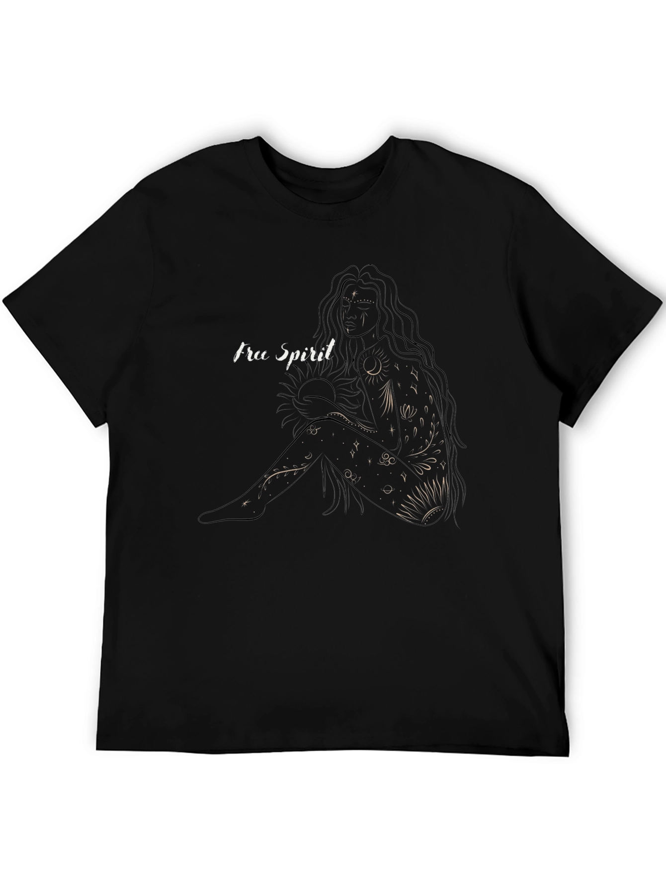 Free Spirit Graphic T-Shirt - Black