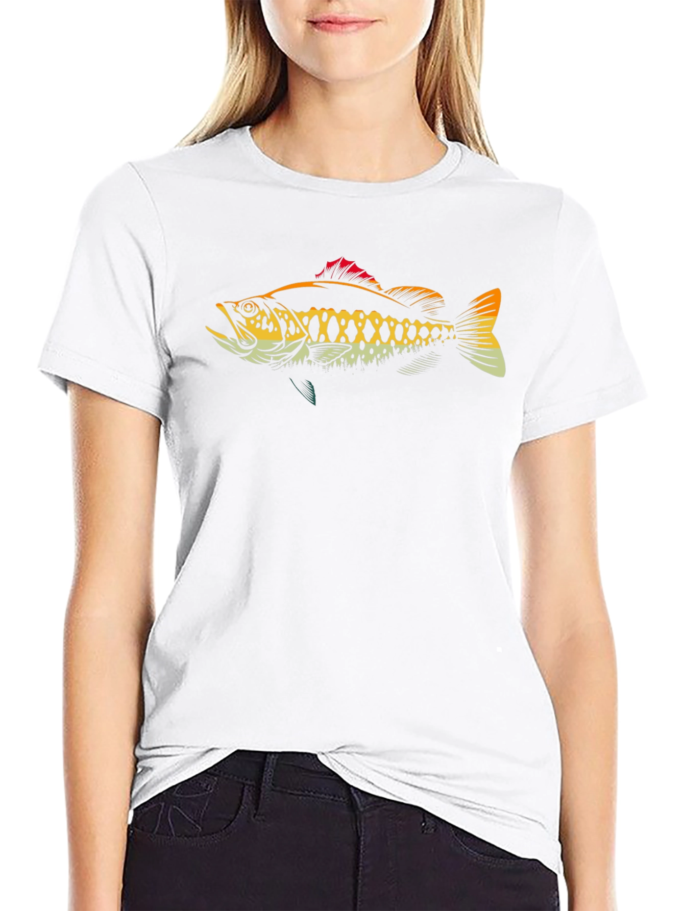 Bass Fish Graphic T-Shirt - Anglers Tee