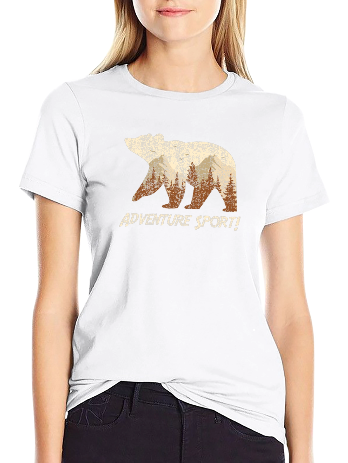 Adventure Sport Bear Graphic T-Shirt