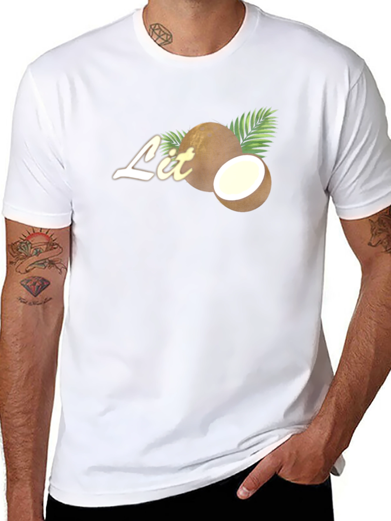 Coconut Lit Tee - Tropical Vibes T-Shirt