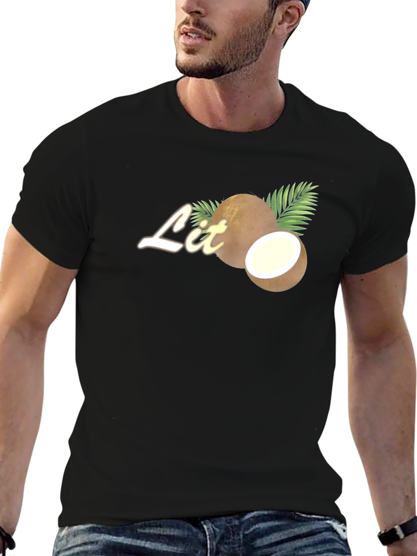 Coconut Lit Tee - Tropical Vibes T-Shirt