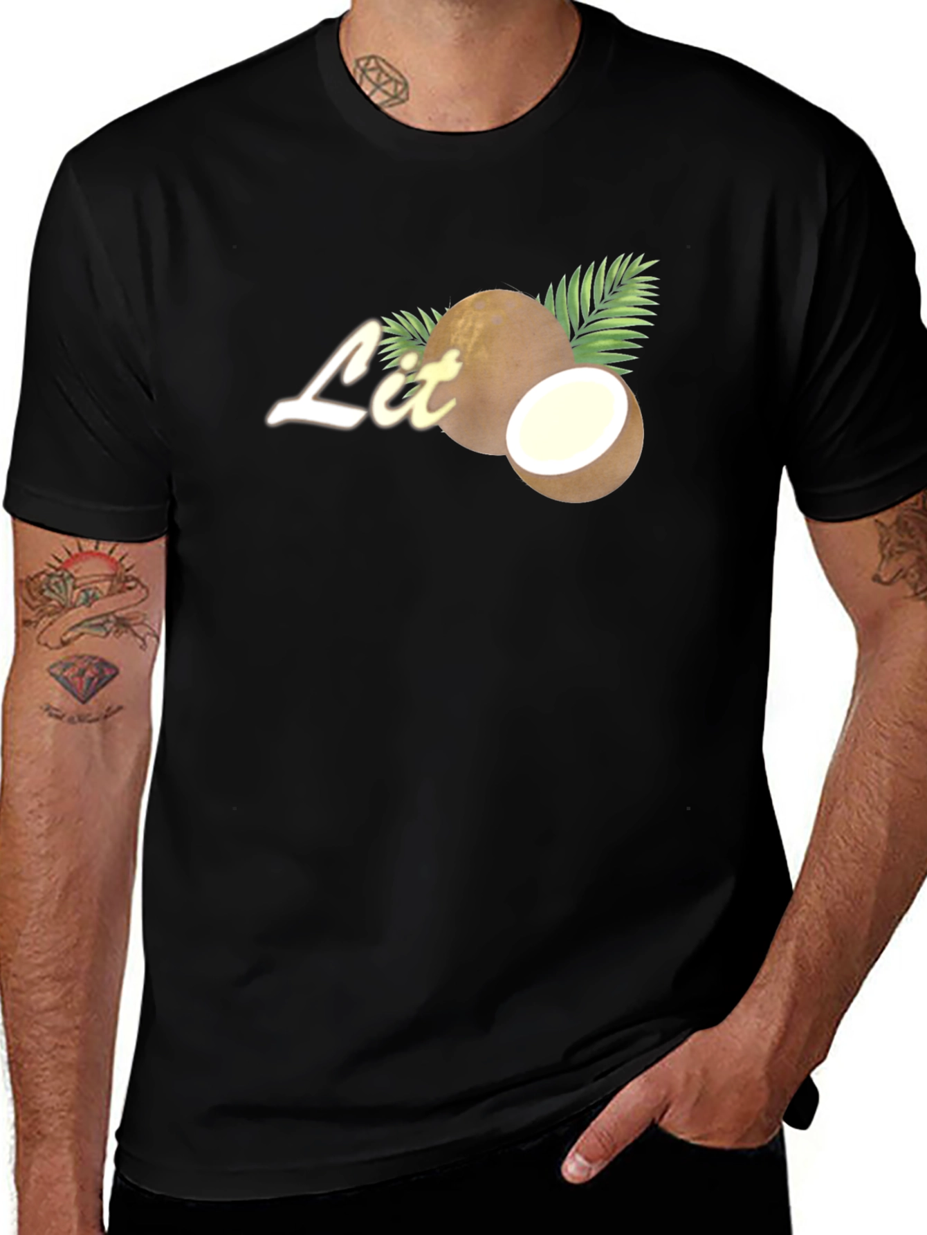 Coconut Lit Tee - Tropical Vibes T-Shirt