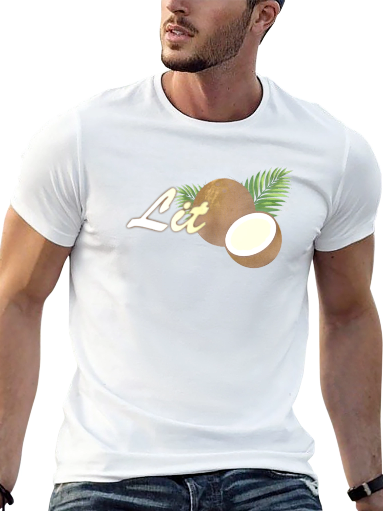 Coconut Lit Tee - Tropical Vibes T-Shirt