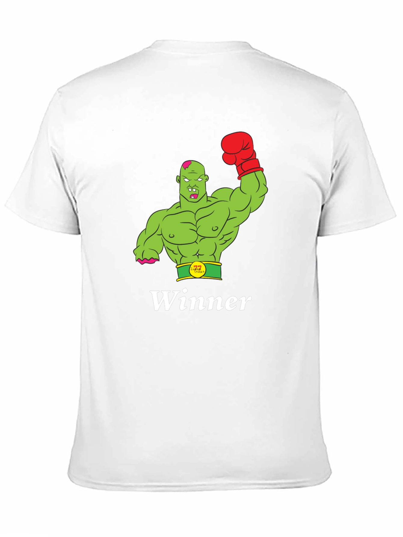 Winner Zombie Boxer Graphic Tee - Black