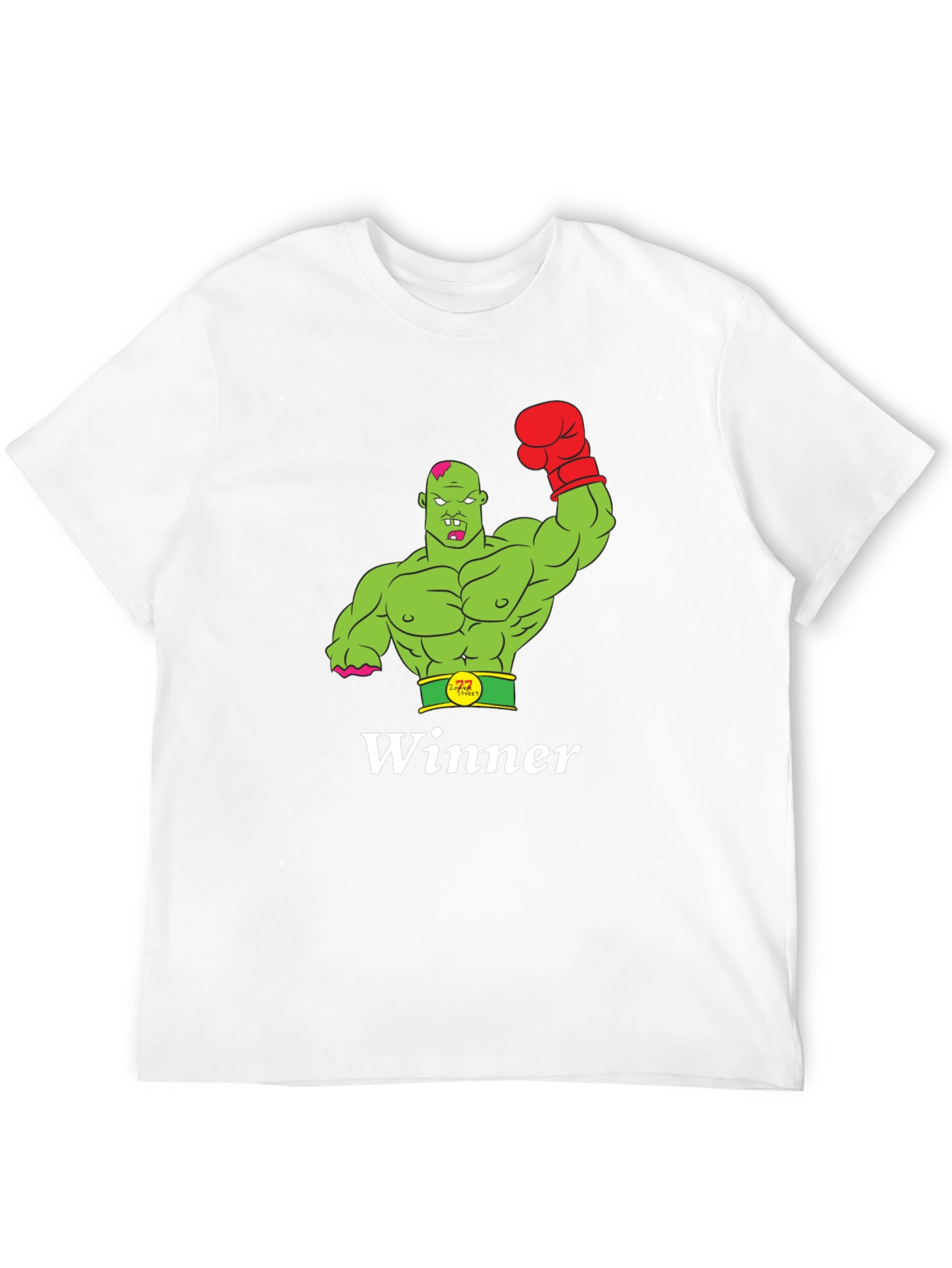 Winner Zombie Boxer Graphic Tee - Black