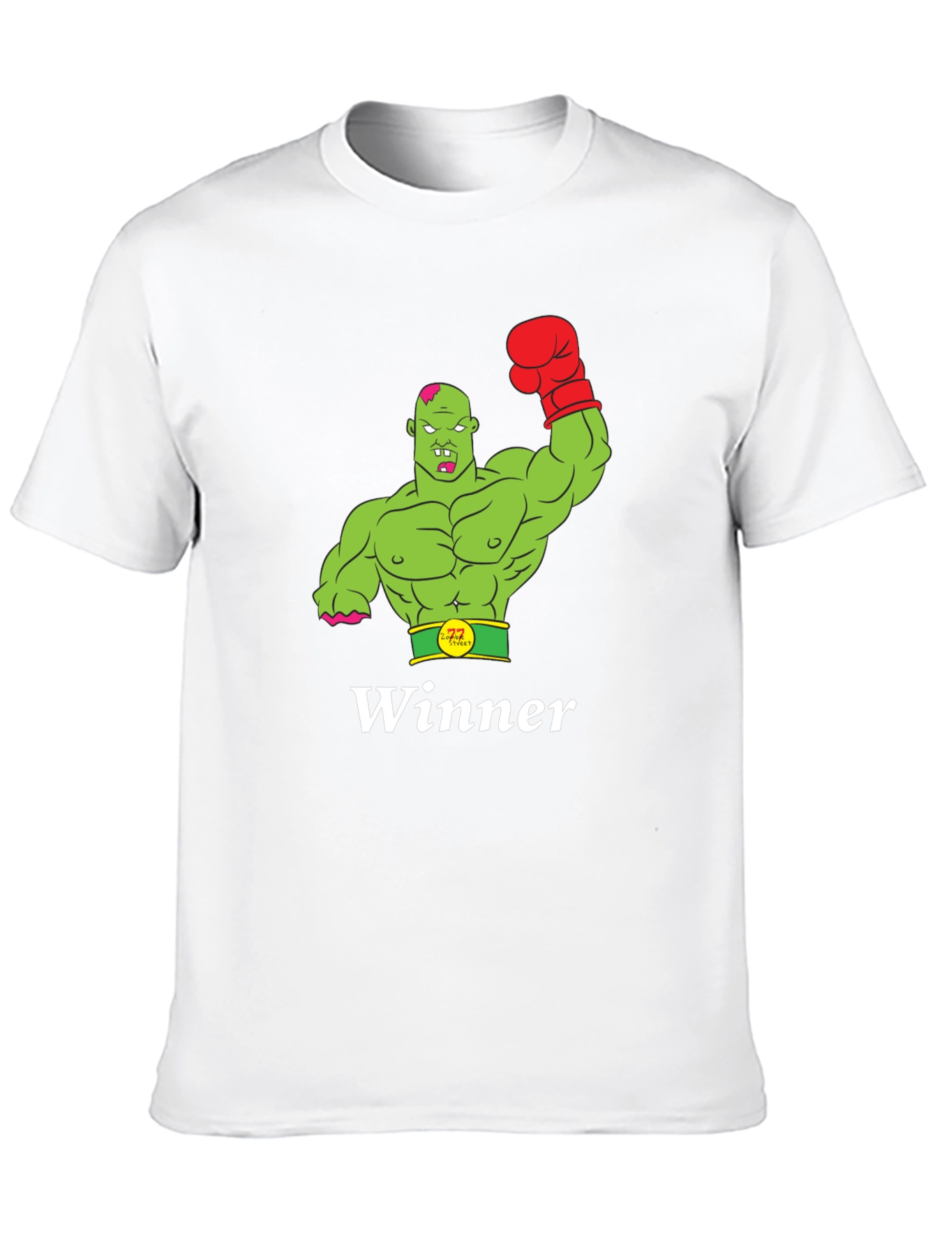 Winner Zombie Boxer Graphic Tee - Black
