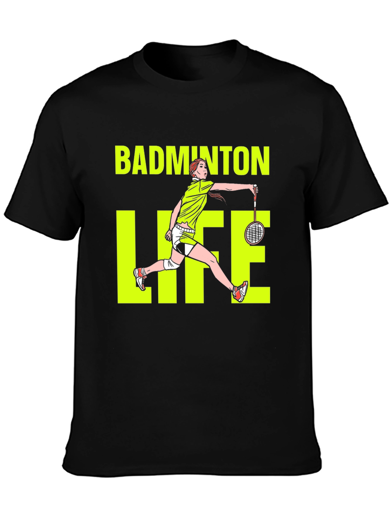 Badminton Life Graphic Tee - Sports Enthusiast T-Shirt