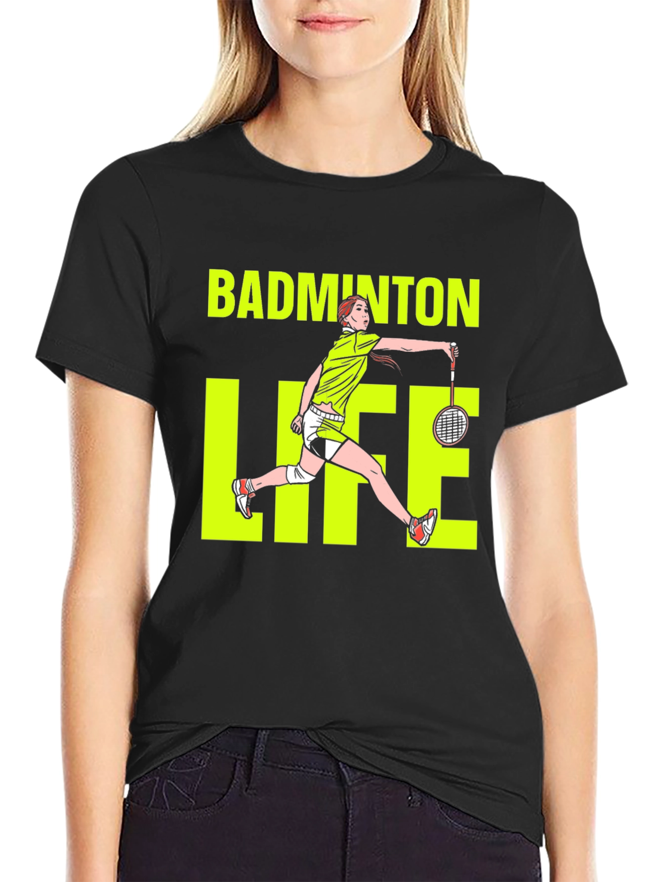 Badminton Life Graphic Tee - Sports Enthusiast T-Shirt