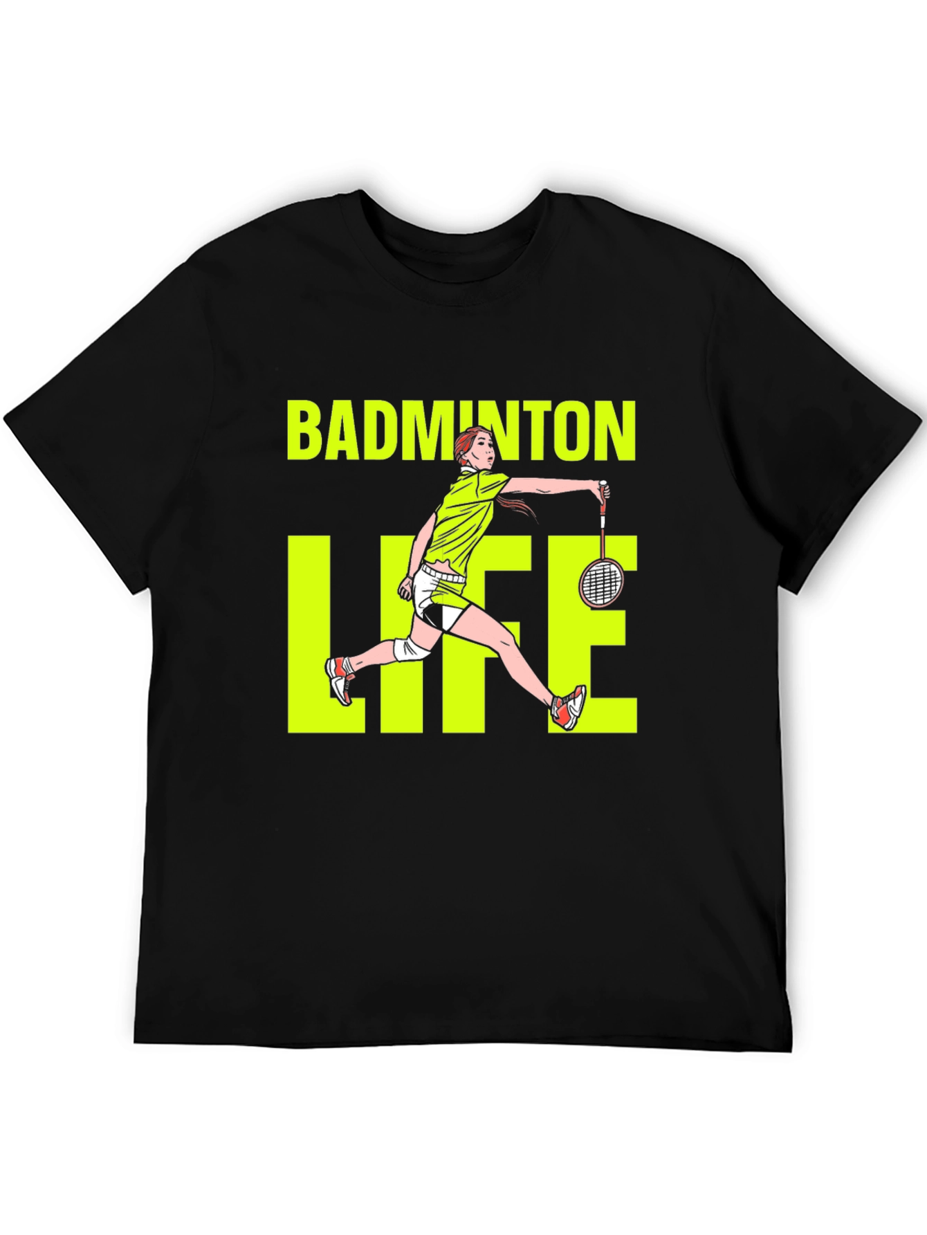 Badminton Life Graphic Tee - Sports Enthusiast T-Shirt