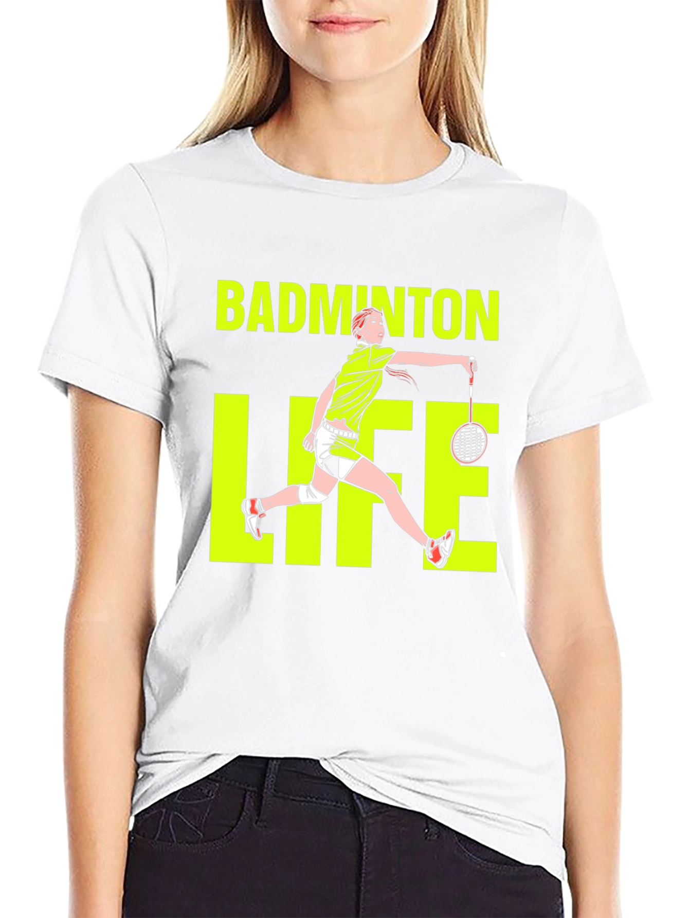 Badminton Life Graphic Tee - Sports Enthusiast T-Shirt