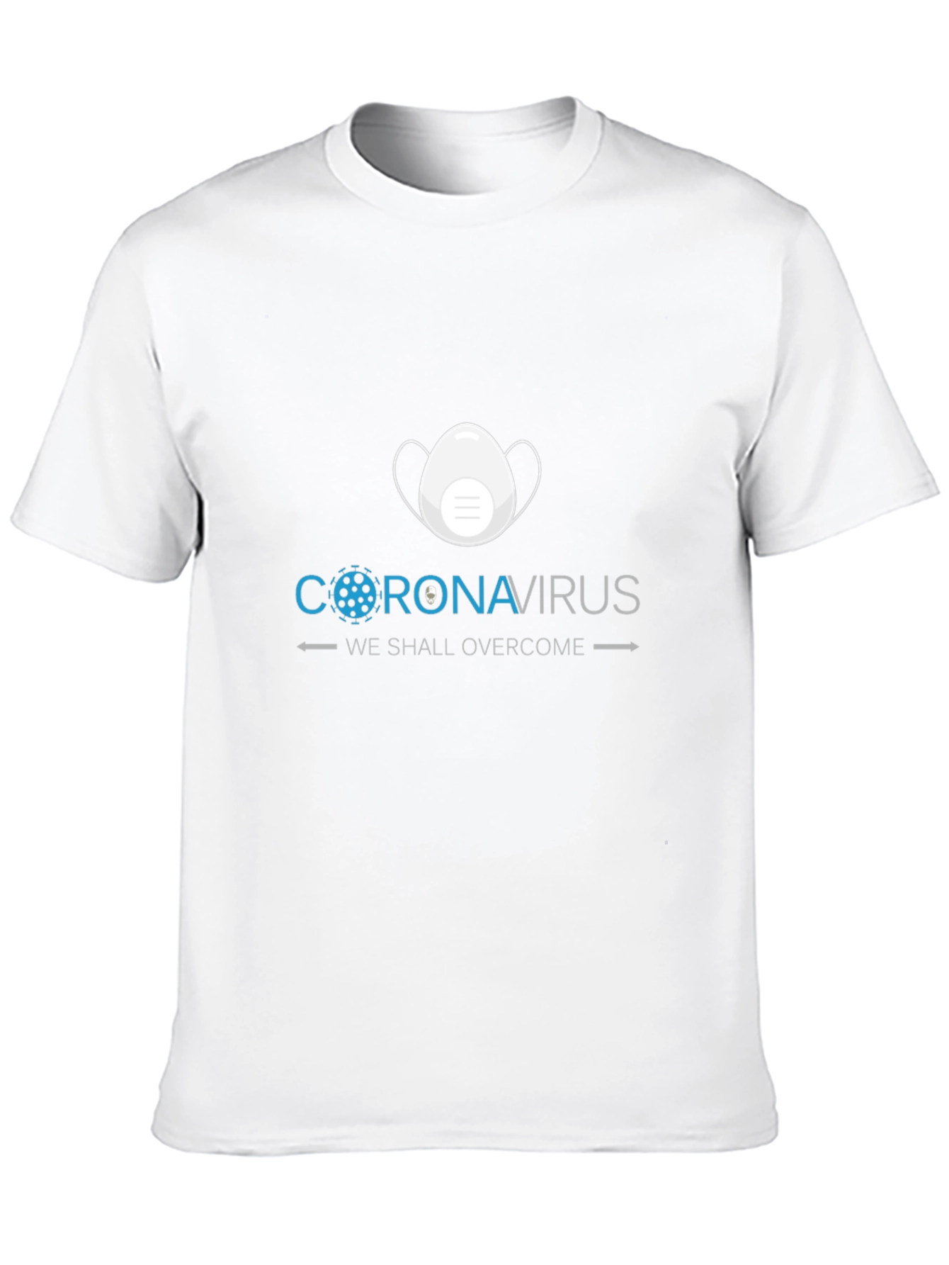 Coronavirus We Shall Overcome Black T-Shirt